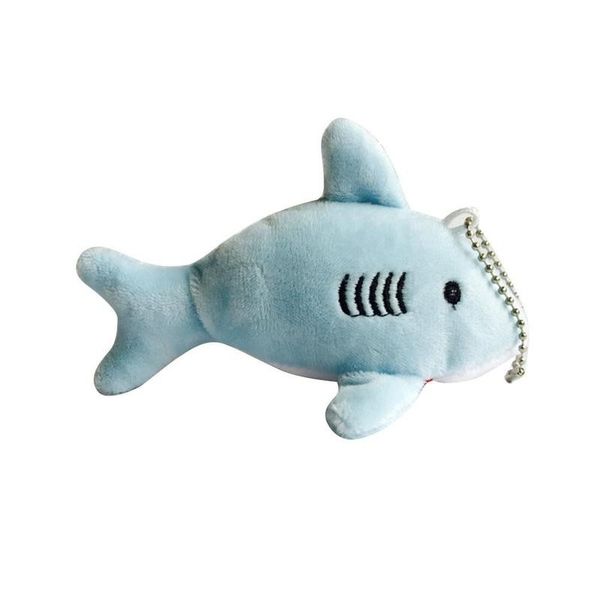 Cartoon Animal Mini Shark Peluche Ripiene Portachiavi Giocattoli Portachiavi Ciondolo Borsa Regali per bambini