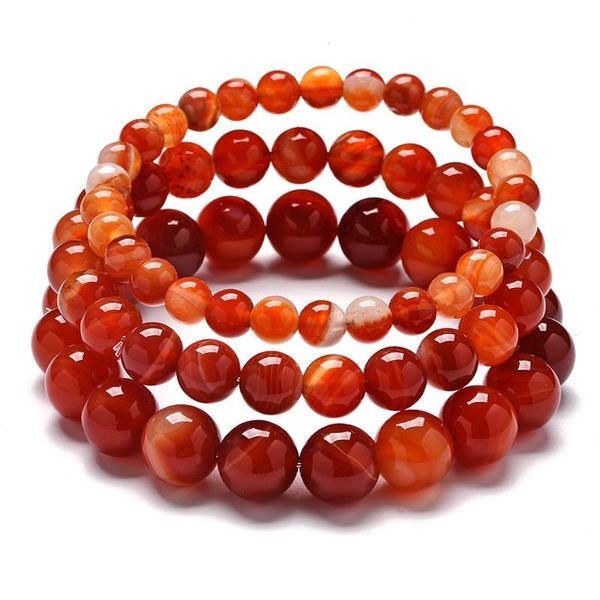 

link, chain bracelets orange tiger eye bracelet natural stone round beads elasticity rope men women blue beaded, Black