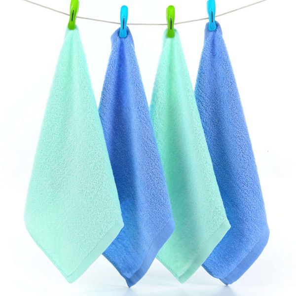 

34 * 34cm cotton square towel plain color children's facial kindergarten baby handkerchief, White
