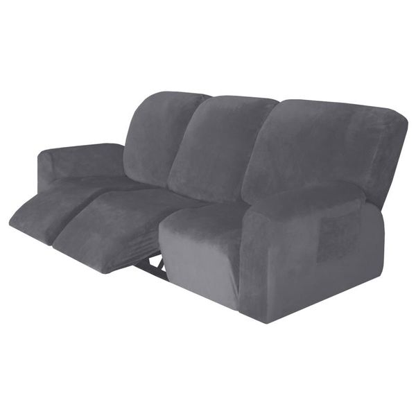 

chair covers split suede sofa cover all-in-1/8pcs recliner all-inclusive massage couch slipcover 3seater armchair protector