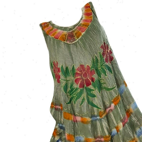 

womens dresses summer dress large size casual sleeveless fashion beach o neck printed vest, Black;gray