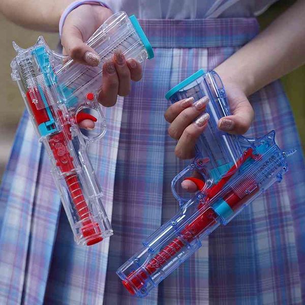 

soft bullet gun shell throwing colt m1911 manual loading and unloading transparent exploration pistol model male toy