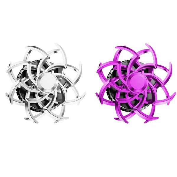 

car air freshener 2 set perfume outlet decoration solid aroma diffuser rotating spider snowflake, silver & purple