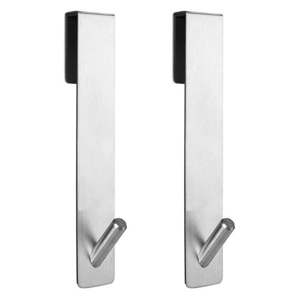 

hooks & rails 2pcs door hook multi-purpose stainless steel 430 single does not sticks for bathroom