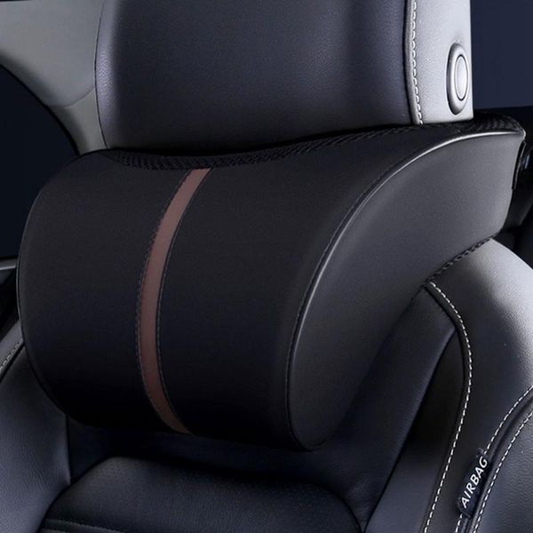

seat cushions car headrest unique features memory foam easy to install pillow waist pillows 1pcs pack pu leather neck