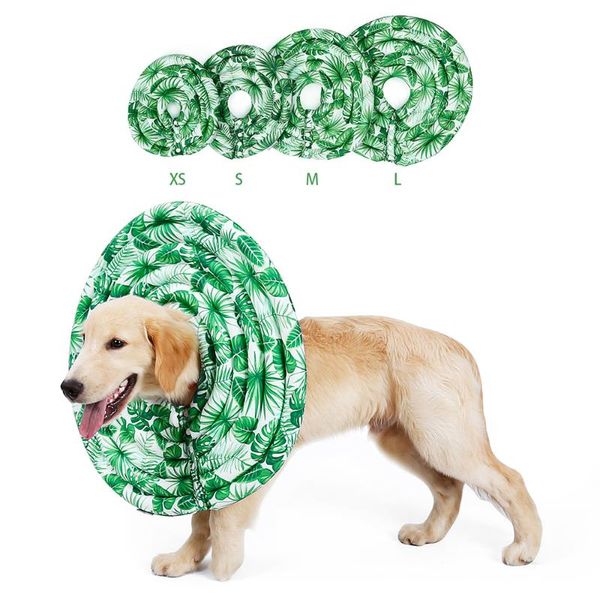 

dog collars & leashes removable pet cat recovery collar cone anti-bite wound for dogs xs/s/m/l