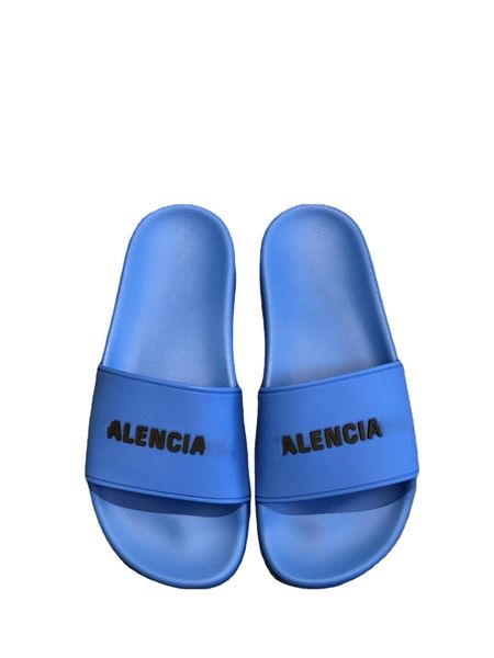 

2021 new b family paris alphabet couple beach slippers, Black