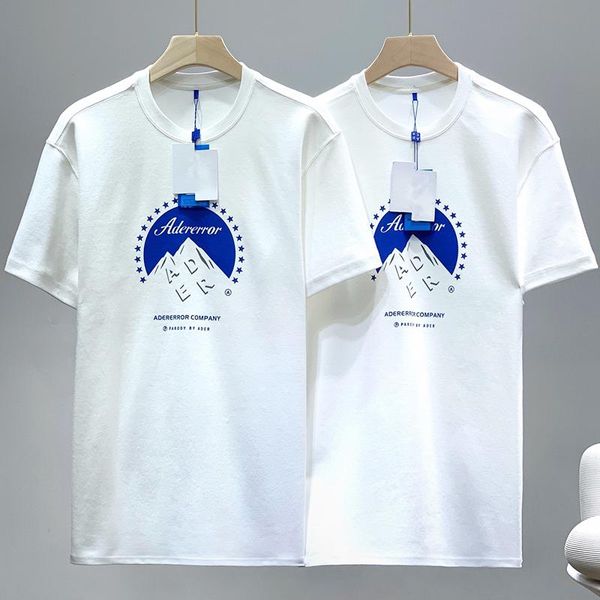 

men's t-shirts simple white ader error t-shirt quality men women loose wild cotton casual couple short sleeves, White;black