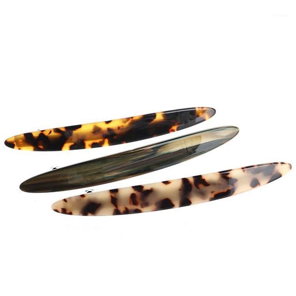 

fashion elongated ellipse korean design tortoise shell hair accessories clips for women girls1
