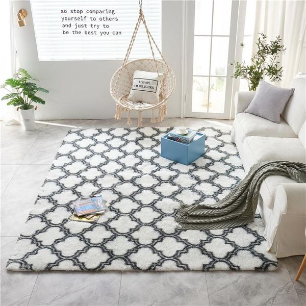 

carpets nordic tie-dyed carpet long hair coffee table living room bedroom rug simple home crawling mat outdoor picnic la alfombra