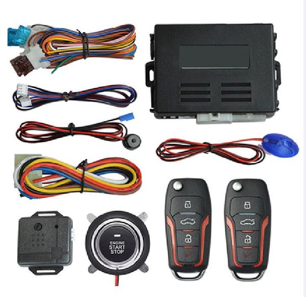 

car suv keyless entry engine start alarm system push button remote starter stop