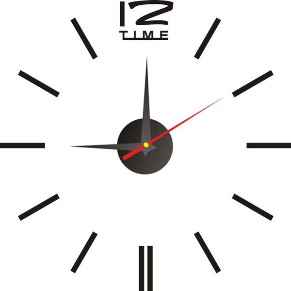 

wall clocks 3d diy clock, home decoration living room art clock fashion acrylic