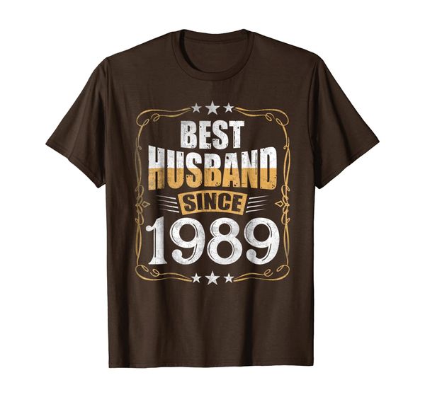

30th wedding anniversary gift 30 yrs husband since 1989, White;black
