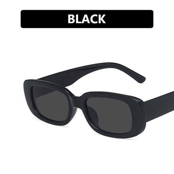

rectangle new small sunglasses women vintage brand designer square sun glasses shades female uv400, White;black