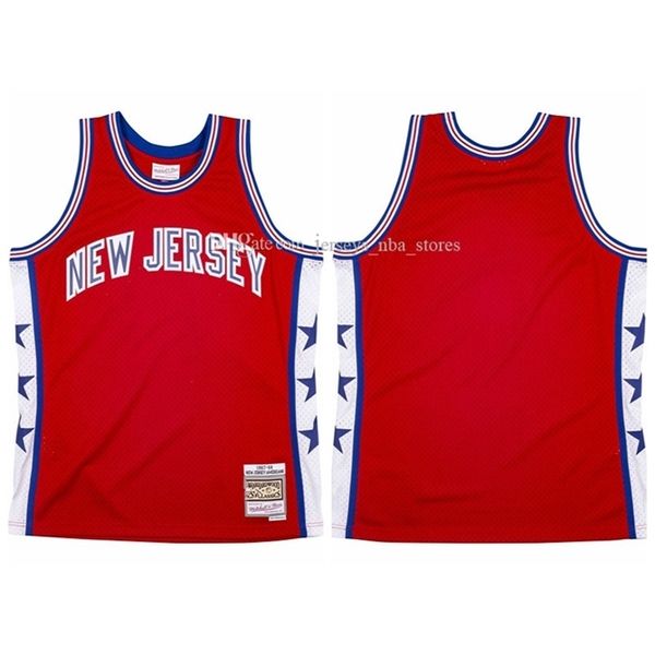 

men new jersey americans aba 1967 mitchell & ness red swingman jersey 01, Black