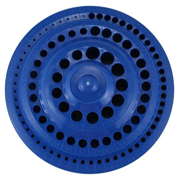 

professional drill bits round shape plastic hard bit storage case - blue