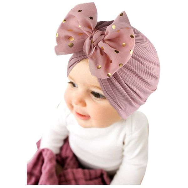 

caps & hats born turban baby hair accessories floral elastic headbands hat cap beanie bowknot girls headband headwear, Yellow