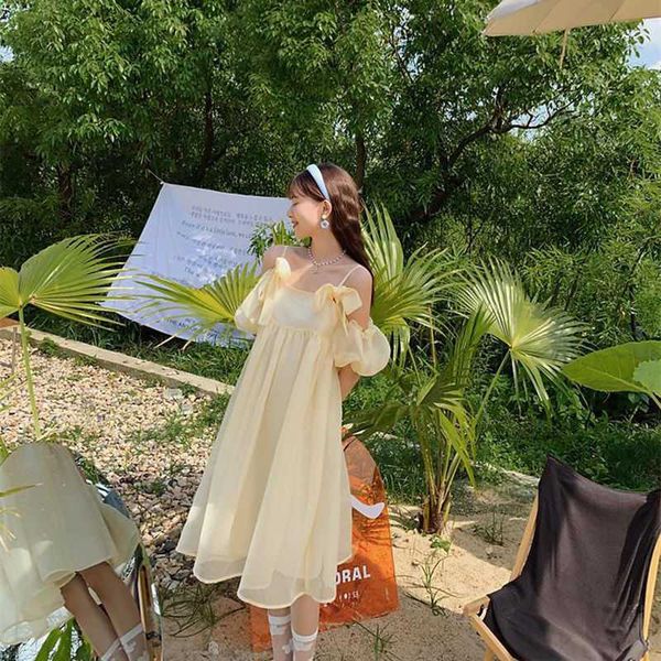 

luxury casual dresses french fugitive princs drs female xia xian first love platycodon ffy skirt fairy drs, Black;gray