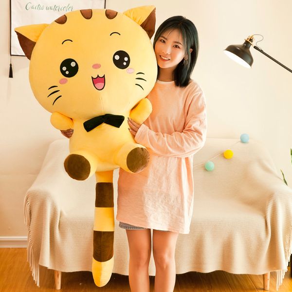 

big face cat cute couple gift plush toy cartoon doll pillow