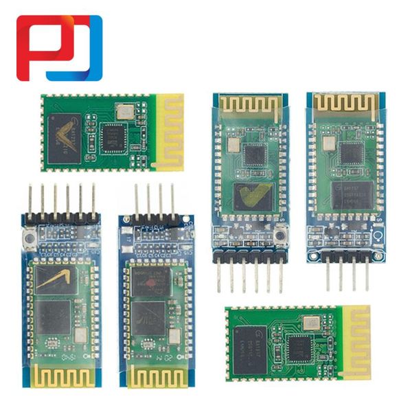

light beads 100pcs hc-05 hc-06 master-slave 6pin/4pin pular anti-reverse integrated bluetooth serial through module wireless for arduino