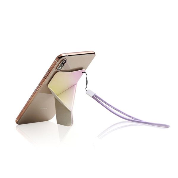 

self adhesive phone holder creative stick-on foldable stand for smartphones cell mounts & holders