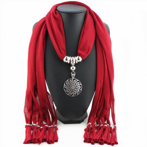 

the design voile material scarf for women fashion hanging amulets & necklaces pendant chain alloy jewelry scarves, Blue;gray