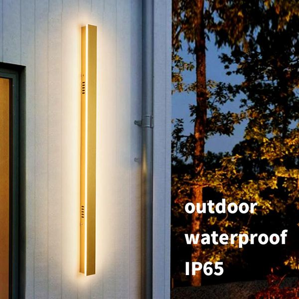

outdoor wall light long lights modern waterproof ip65 porch garden lamp indoor bedroom bedside decoration lightin lamps
