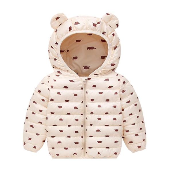 

coat children kids boys girls down comfort soft warm long sleeve personality printing thicken winter hooded, Blue;gray