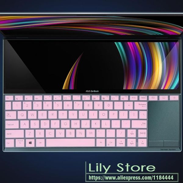

keyboard covers for 14'' asus zenbook duo ux481fl ux481f ux481fn ux481 fl fn lapux4000f 2021 silicone cover skin protector