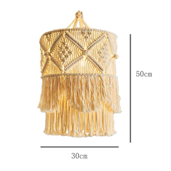 

lamp covers & shades home decor boho hanging macrame shade light cover