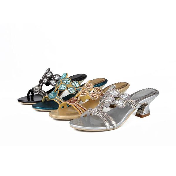 

christia bella 2021 fashion women open toe summer rhinestones sandals high heels large size pumps thin stilettos, Black