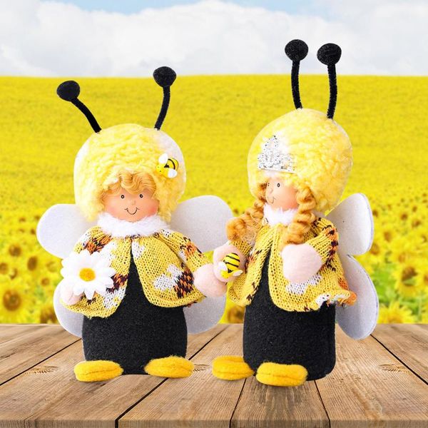 

interior decorations bee doll figurines home car accessories office decoration kawaii room decor pendant drop