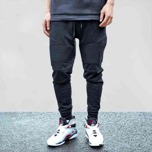 

hip hop joggers sweatpant women pant pleated simple black elastic waist trousers male cotton harem cozy casual streetwear