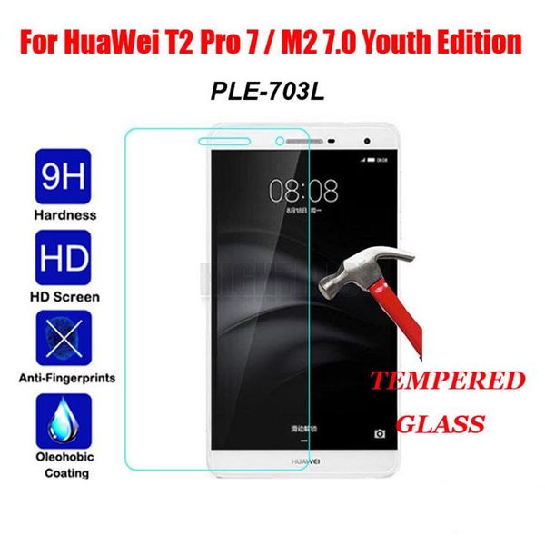 

ultra thin 9h tempered glass for m2 lite ple-703l screen protector huawei mediapad 7.0 protective film computer protectors