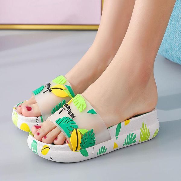 

slippers shoes women female summer soled red sandal girls sandalias mujer, Black