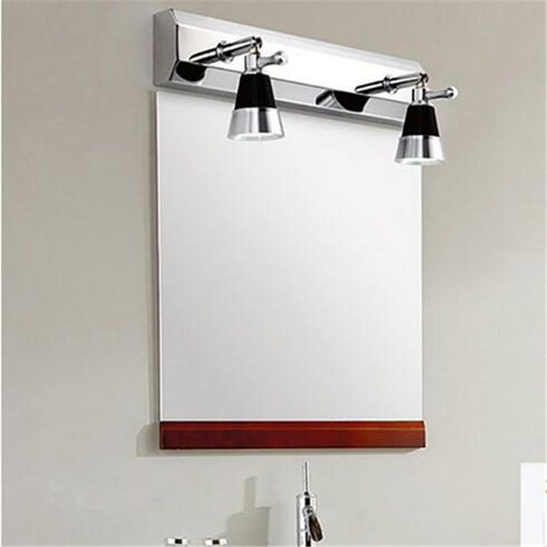 

wall lamp modern creative rotatable flexible aluminum led 2/3 heads mirror light for bathroom living room background ip55 1389