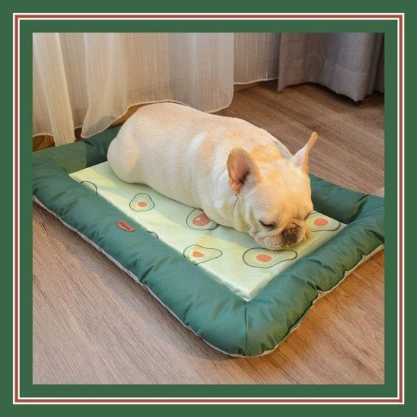

kennels & pens dog bed soft mat cooling summer pad for pet blanket sofa breathable dogs supplies cool