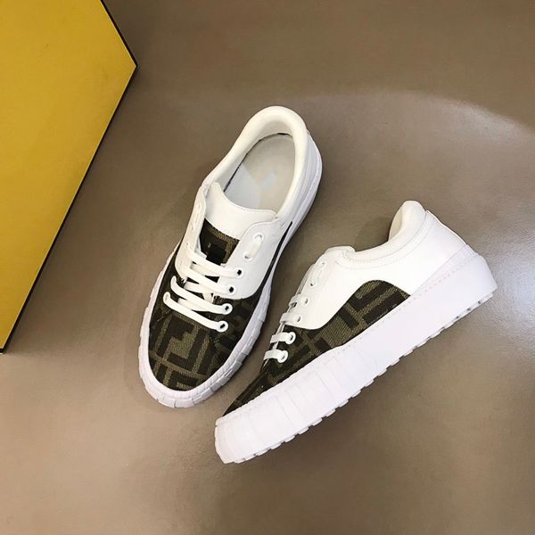 

2021ss luxury designer men sneakers fashion true leather platform shoes size 38-45 flat casual party wedding shoes with original box, Black