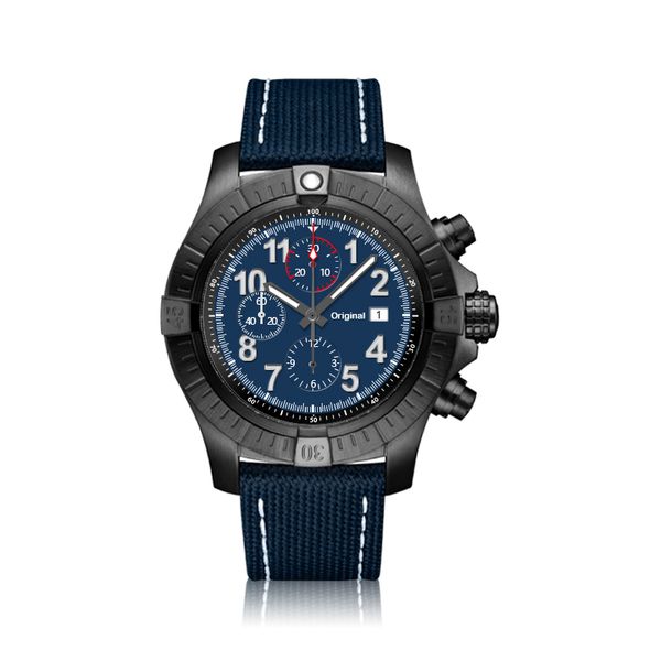 

u1 aaa+ premium quality quartz mechanical watch 316l stainless steel case chronograph leather strap six-hand calendar black fashion wristwat, Slivery;brown