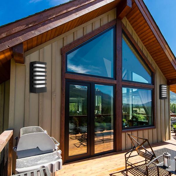 

outdoor lighting waterproof modern cuboid led wall lamps ip65 aluminum courtyard garden corridor porch lights