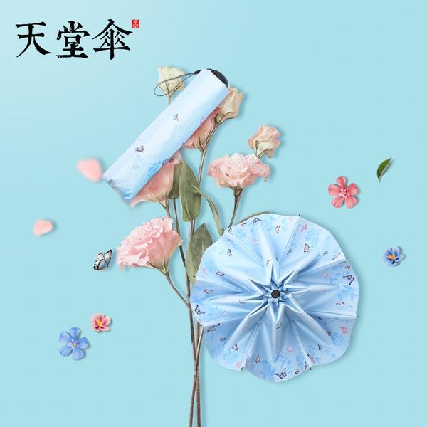 

umbrellas little fresh goddess student dual umbrella sunscreen cleaumbrella