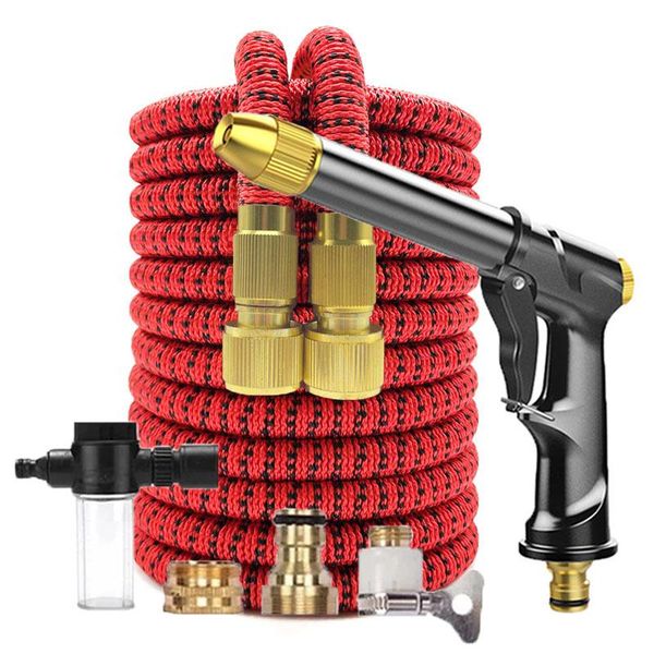 

watering equipments garden water hose metal spray gun expandable high pressure magic pipes for car wash farm irrigation