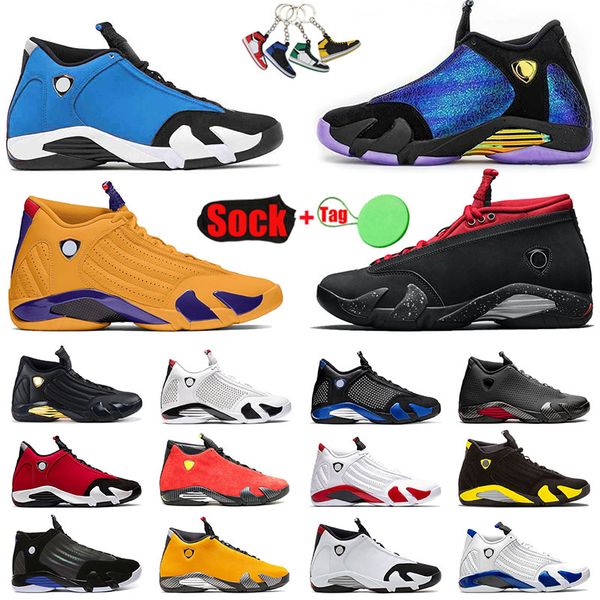 

aaa+ quality basketball shoes jumpman 14 14s xiv mens sports sneakers gym blue red doernbecher black ferrar university gold candy cane men t
