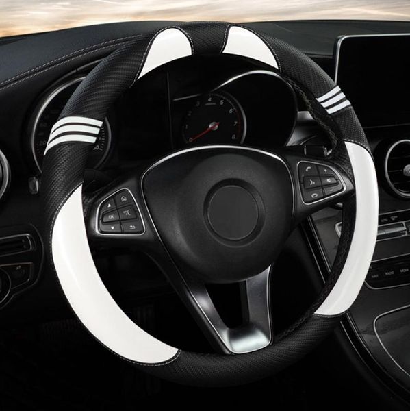 

steering wheel covers universal car cover leather for i30 kona i10 i35 elantra santa fe auto accessories