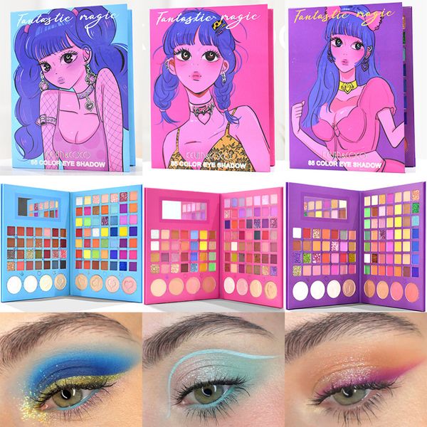 

85 colors matte glitter eyeshadow palette foundation makeup eye shadow kit kc85#