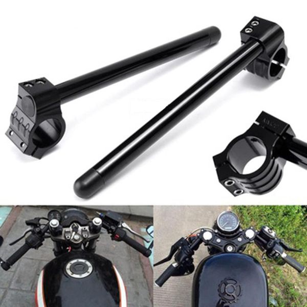 

handlebars universal adjustable cafe racer motorcycle racing cnc 31 32 33 35 36 37 39 41 43 50 51 mm clip on ons fork handle