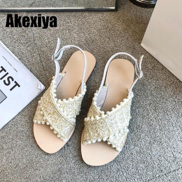 

fashion leak toe sandals fairy style belt buckle shoes women's roman beach bc210, Black