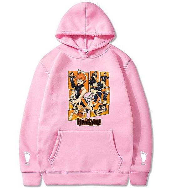 

anime print loose men's 3d print cover visual paragraphs special round sweater loose wind, Black