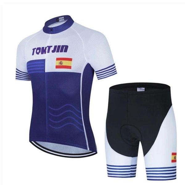 

summer short sleeve cycling jersey suit quick-drying breathable silicone mountain bike bicycle women's shorts racing sets, Black;blue