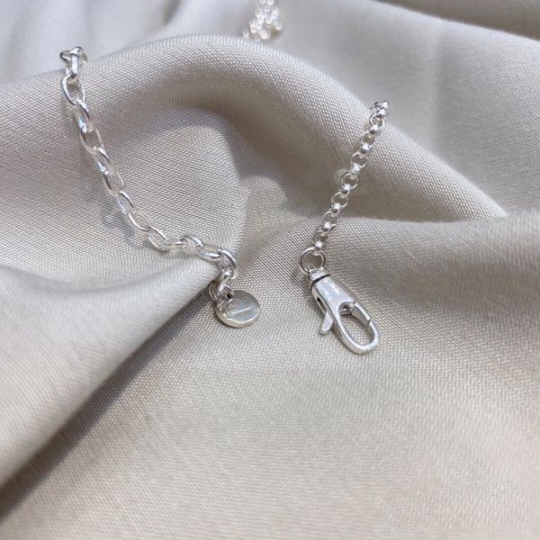 

2021 trendy luxury brand original wedding couple necklace and pendants for women, Silver